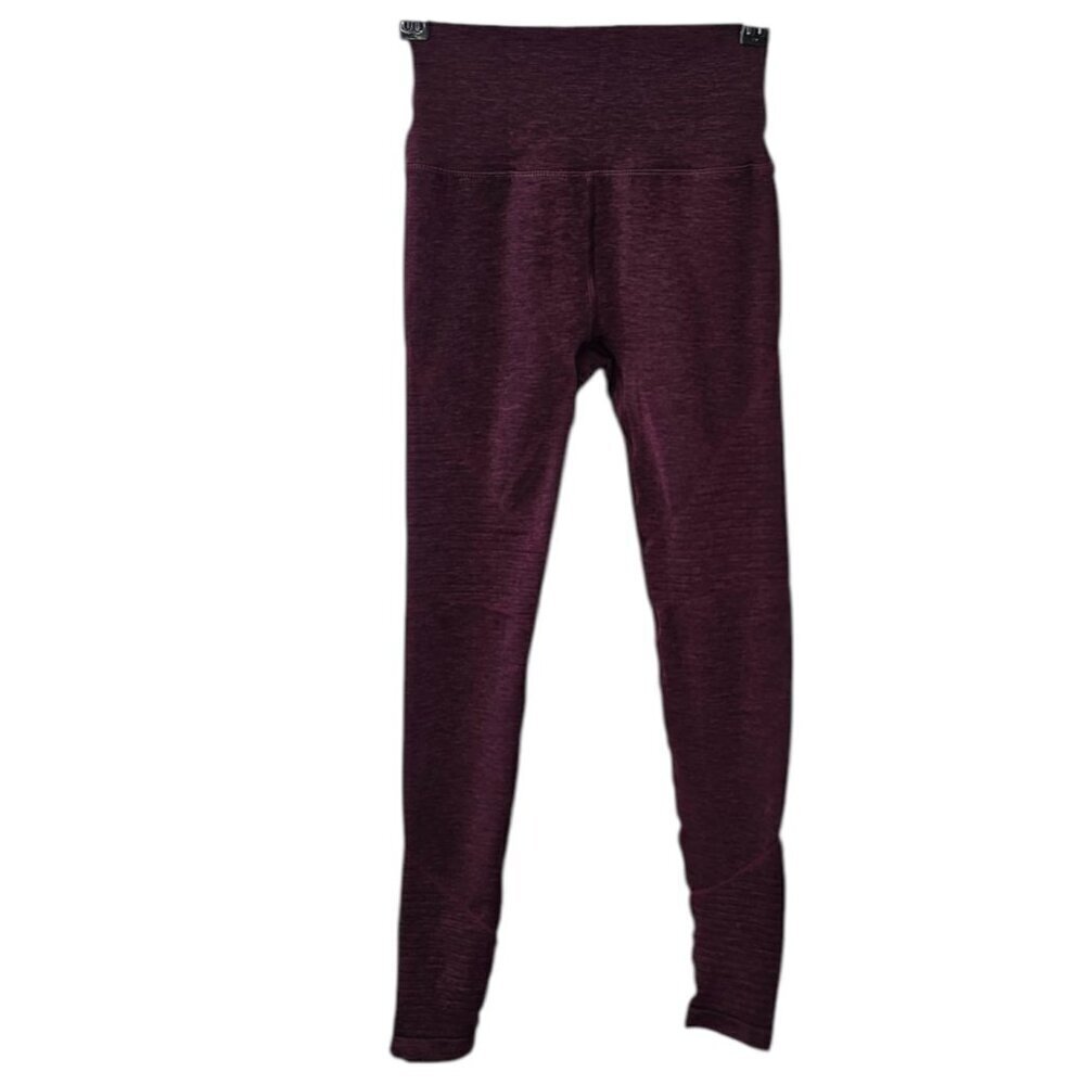 Alphalete Womens Revival Leggings, Burgundy, Heathered, Athletic, Size Small